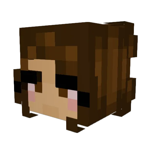 thicklatina222 Minecraft avatar head, 3D render