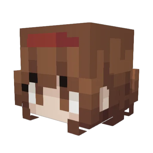 thickmanjones Minecraft avatar head, 3D render