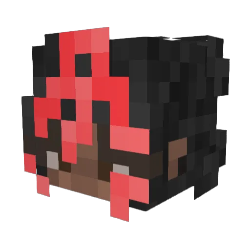 thickumssss Minecraft avatar head, 3D render
