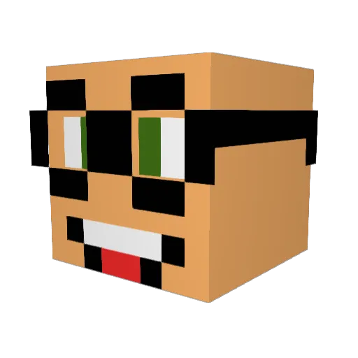 thickynicky2 Minecraft avatar head, 3D render