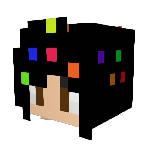 thidaratx3 Minecraft avatar head, 3D render