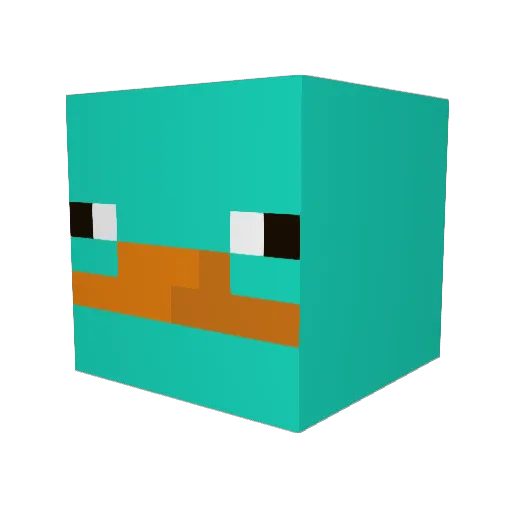 thidomeister Minecraft avatar head, 3D render