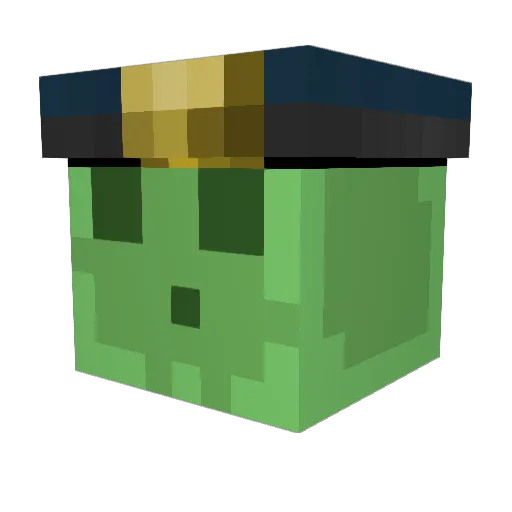 thiefmasd Minecraft avatar head, 3D render