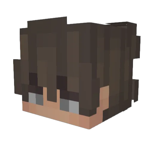 thierxy Minecraft avatar head, 3D render