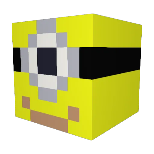 thighnoodle Minecraft avatar head, 3D render