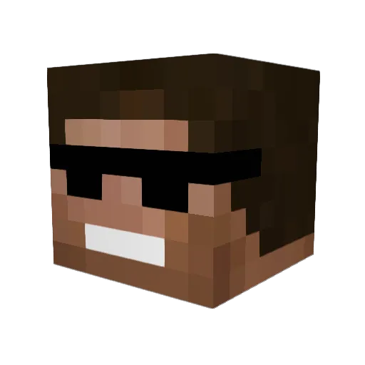 thijme2000 Minecraft avatar head, 3D render