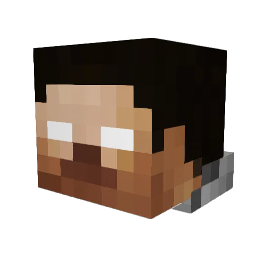 thijn7835 Minecraft avatar head, 3D render