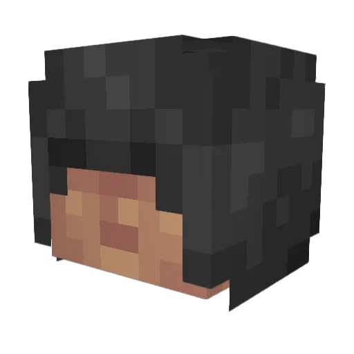 thijs_2 Minecraft avatar head, 3D render