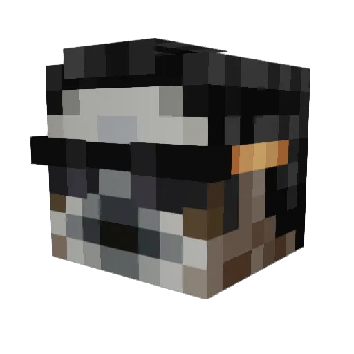 thijsboone Minecraft avatar head, 3D render
