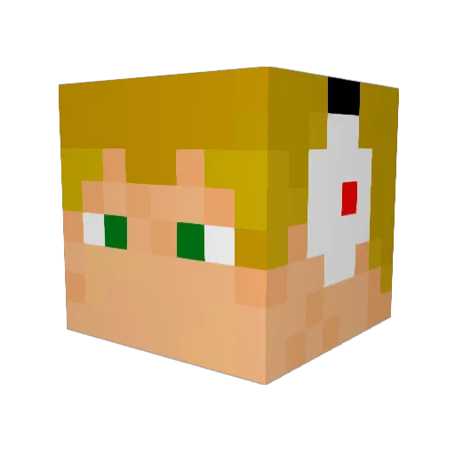 thijsie8 Minecraft avatar head, 3D render