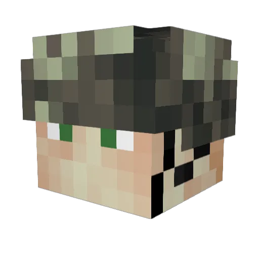 thijsvb2000 Minecraft avatar head, 3D render