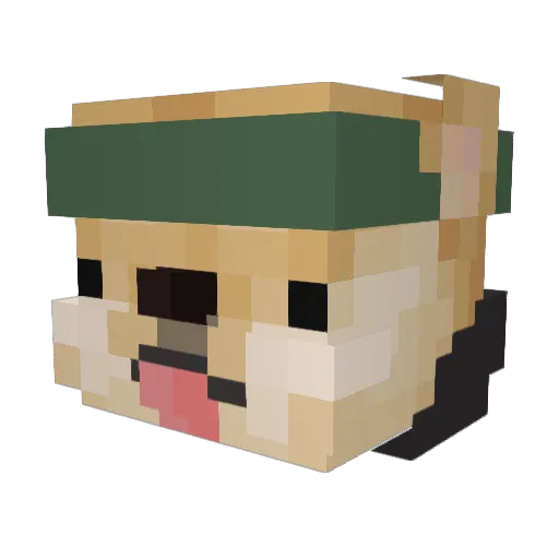 thindude Minecraft avatar head, 3D render