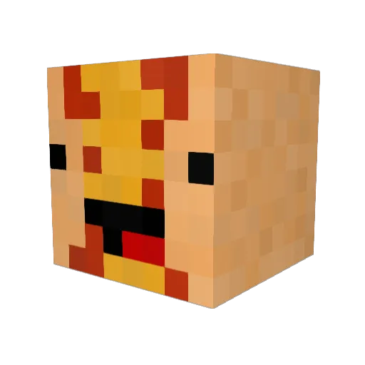 thingamaBlob Minecraft avatar head, 3D render