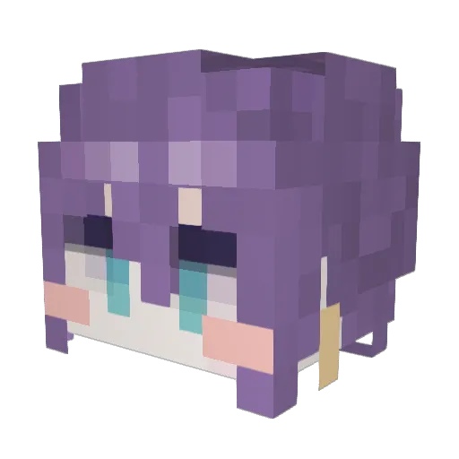 thinkhuman Minecraft avatar head, 3D render