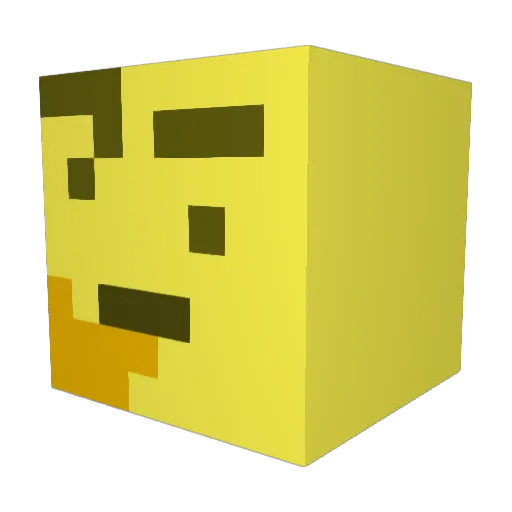 thinkin_king Minecraft avatar head, 3D render