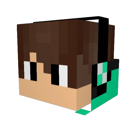 thinko16 Minecraft avatar head, 3D render