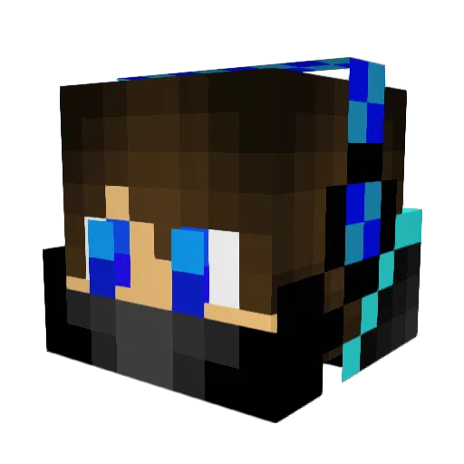 thinrunner Minecraft avatar head, 3D render