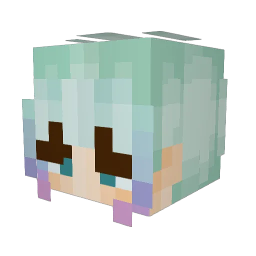 thipkhao Minecraft avatar head, 3D render