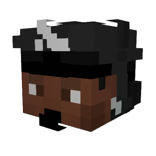 thirdrew Minecraft avatar head, 3D render