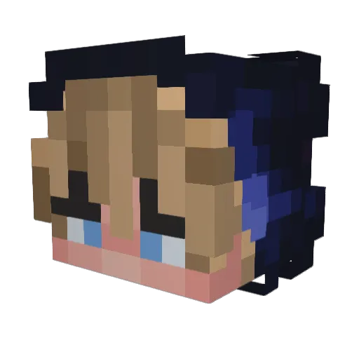 thirstyy_ Minecraft avatar head, 3D render