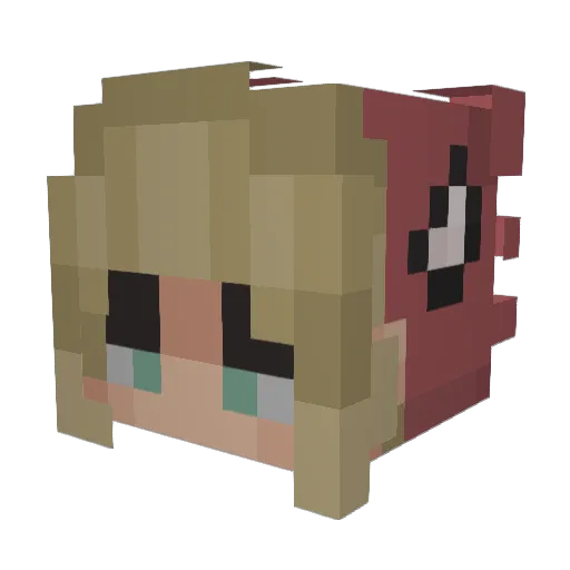 thisg1rlst1inks Minecraft avatar head, 3D render