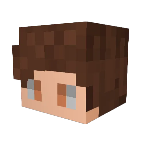 thisisourphil Minecraft avatar head, 3D render