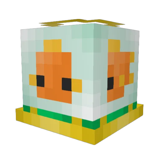 thisisuntrue Minecraft avatar head, 3D render