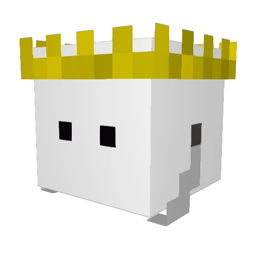 thisss Minecraft avatar head, 3D render