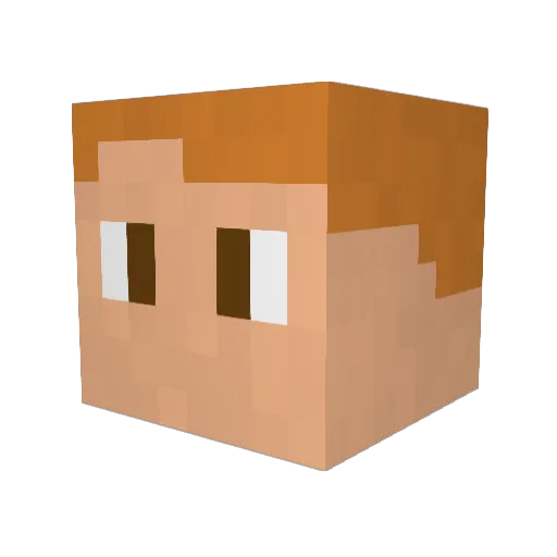 thithidu50120 Minecraft avatar head, 3D render