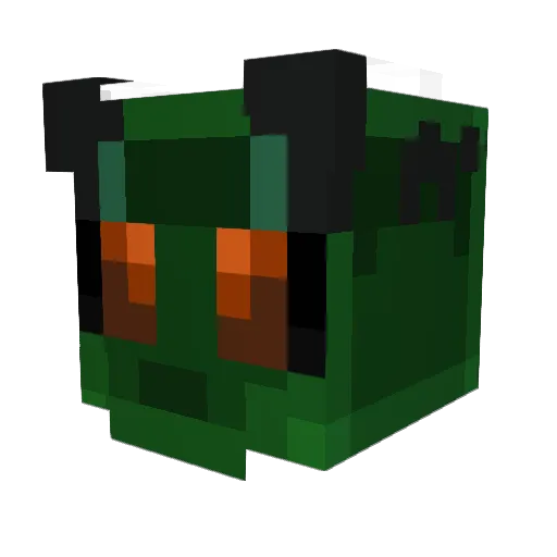 thln Minecraft avatar head, 3D render