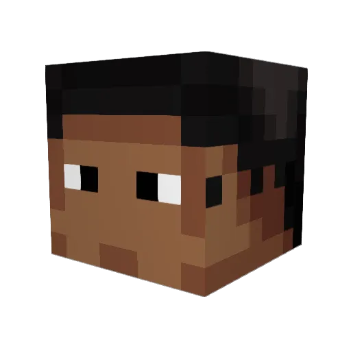 thmmm Minecraft avatar head, 3D render