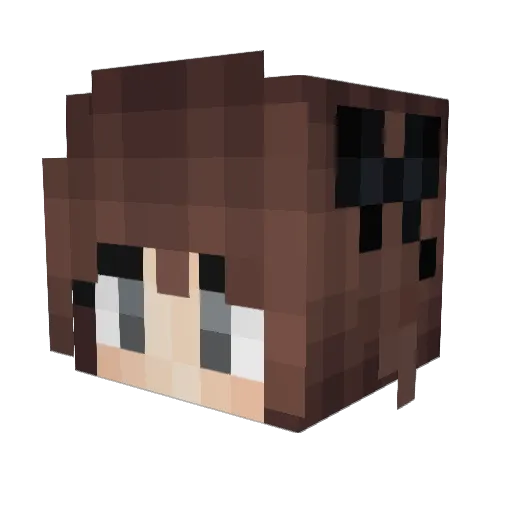 thnxs Minecraft avatar head, 3D render