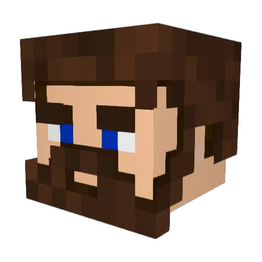 thojansen Minecraft avatar head, 3D render