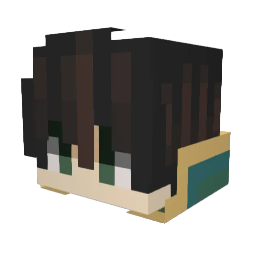 thoji Minecraft avatar head, 3D render