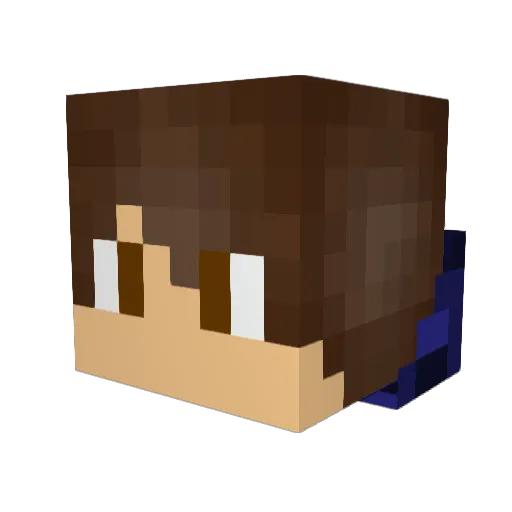 thomanis Minecraft avatar head, 3D render