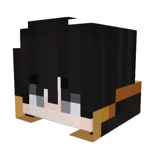 thomas168 Minecraft avatar head, 3D render