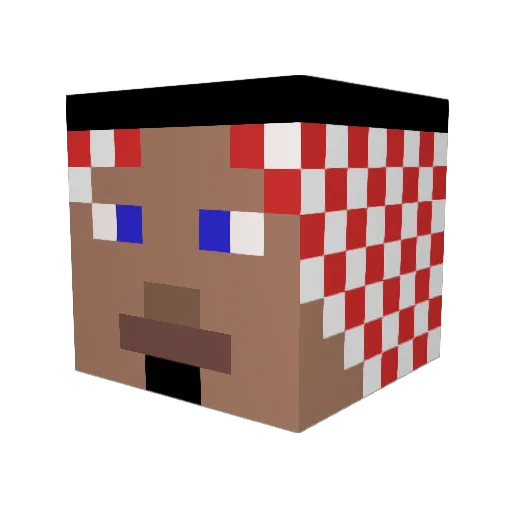 thomas2503 Minecraft avatar head, 3D render