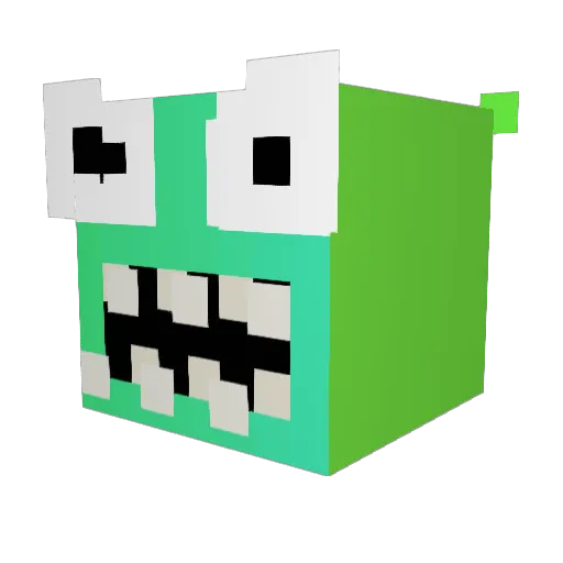 thomas414 Minecraft avatar head, 3D render