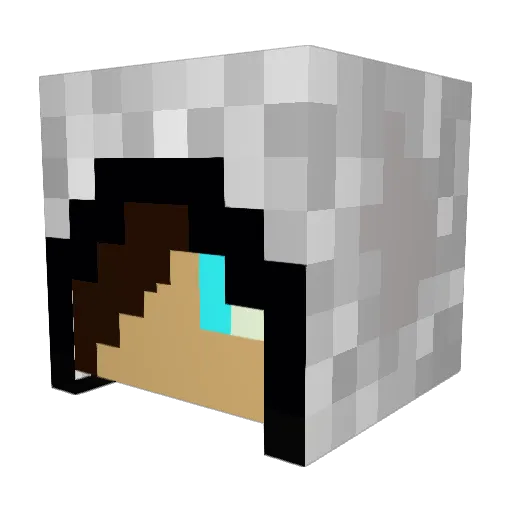 thomas77665544 Minecraft avatar head, 3D render
