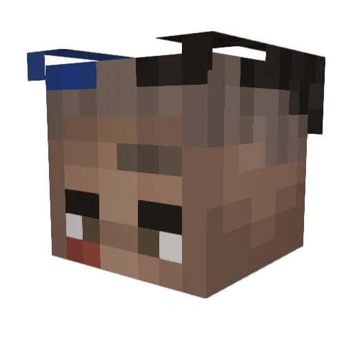 thomas7880 Minecraft avatar head, 3D render