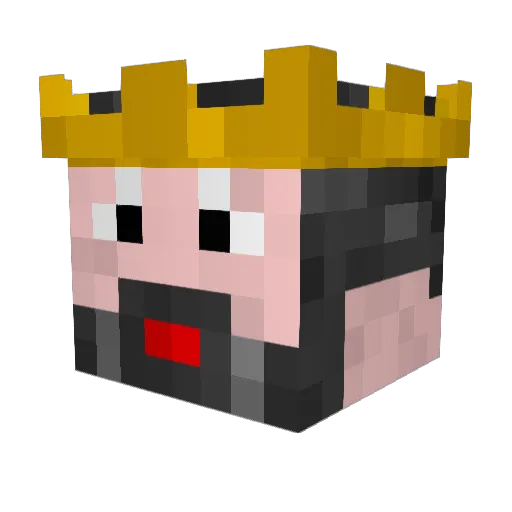 thomas_farias Minecraft avatar head, 3D render