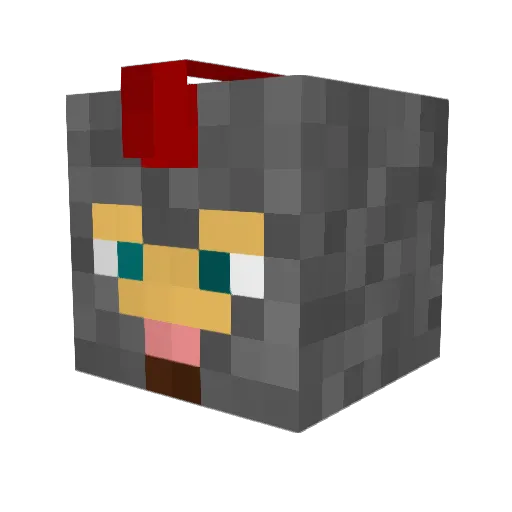 thomasfresco Minecraft avatar head, 3D render