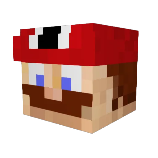 thomasg78 Minecraft avatar head, 3D render