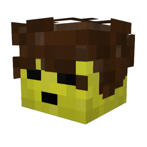 thomashead Minecraft avatar head, 3D render