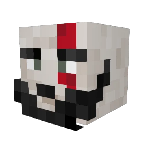 thomaskiwi Minecraft avatar head, 3D render