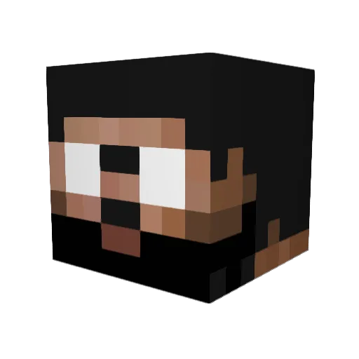 thomaslean Minecraft avatar head, 3D render