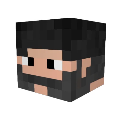 thomasluce Minecraft avatar head, 3D render