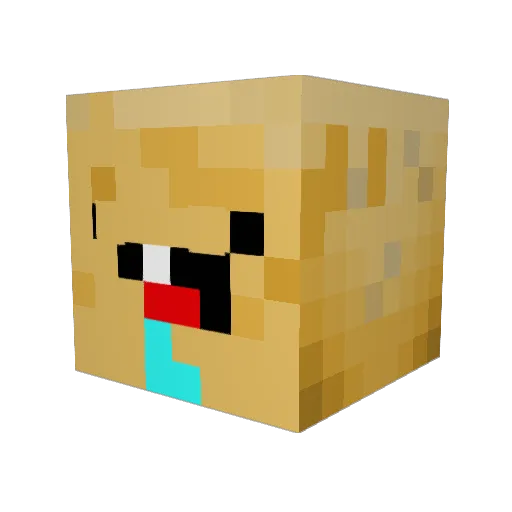 thomasmajland Minecraft avatar head, 3D render