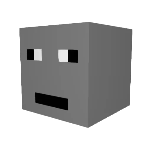 thomasmor2950 Minecraft avatar head, 3D render