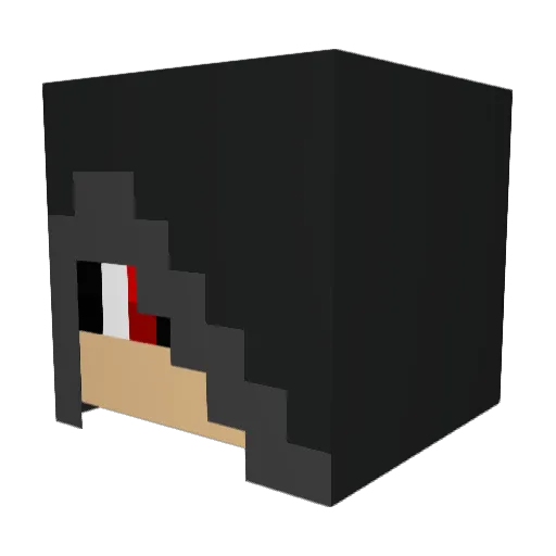 thomasoN1 Minecraft avatar head, 3D render